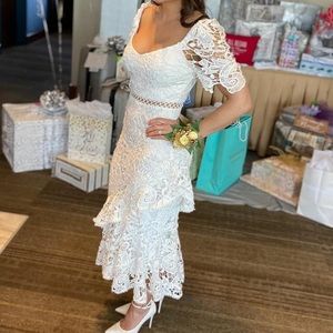 White lace lulus dress